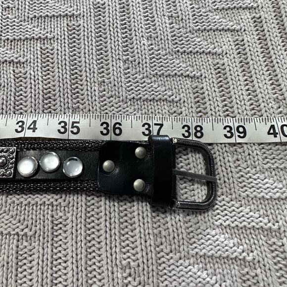 Vintage silver mesh embellished belt size 34